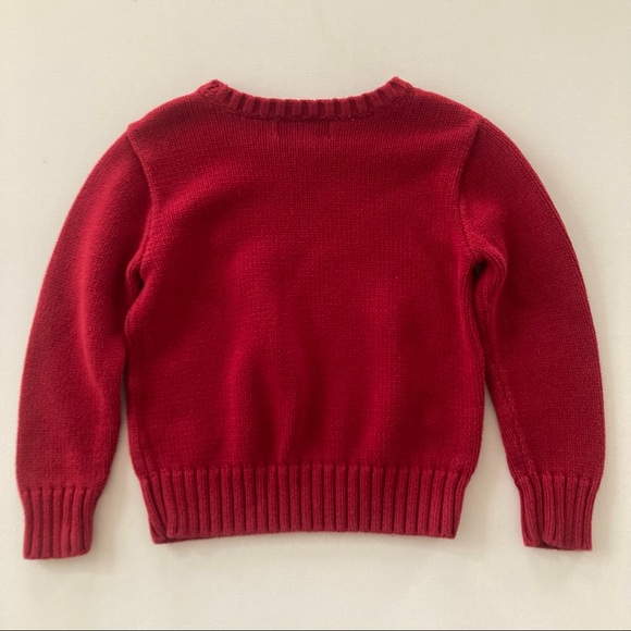 Polo Ralph Lauren Boys 4 Red Sweater Crew Neck - Picture 2 of 7